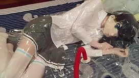 彼女の色と兄弟と女の子の役割を果たす s ...